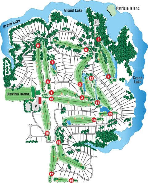 Course Map - Patricia Island Country Club